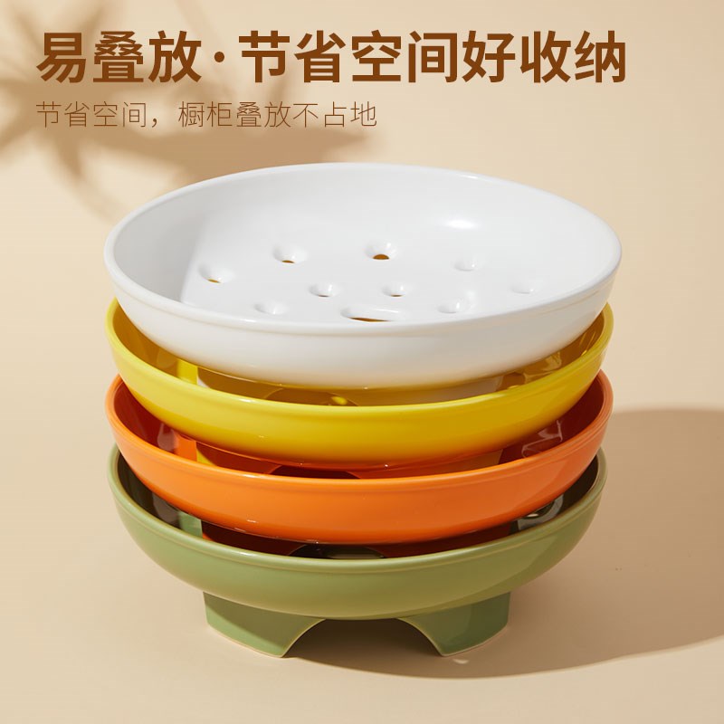 泥火匠陶瓷20cm高脚蒸屉家用炒锅砂锅蒸笼多功能沥水果盘