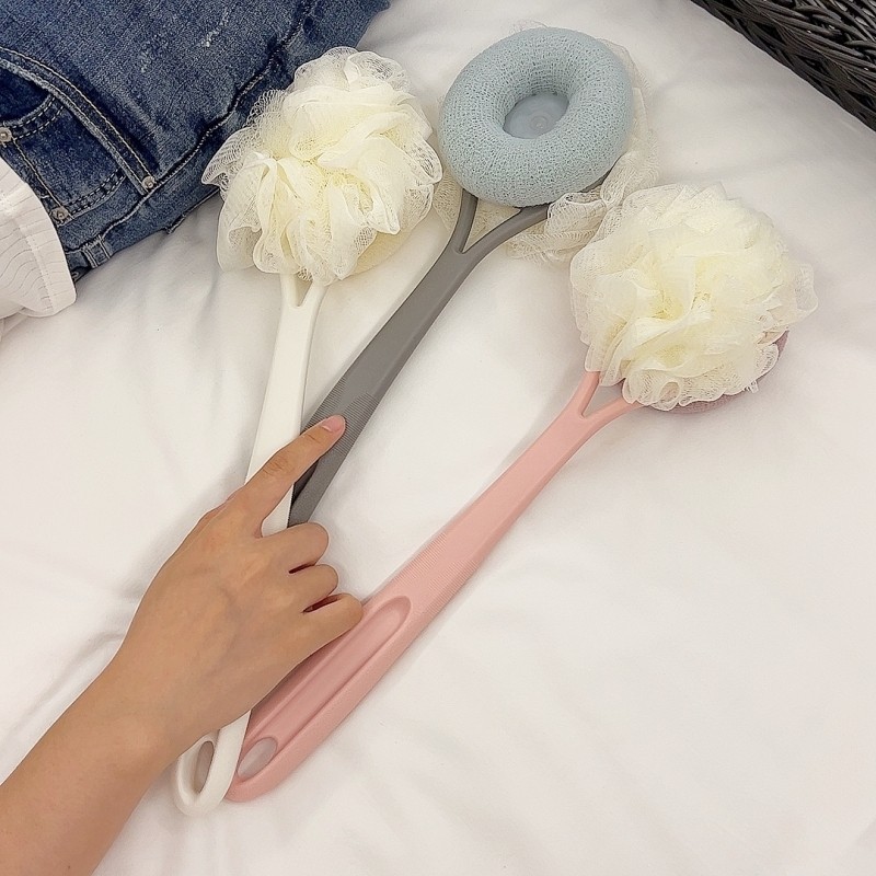 软毛沐浴刷长柄双面洗澡刷子起泡浴花少女心沐浴球搓澡巾搓澡神器,家庭/个人清洁工具,搓澡巾,淘宝优惠券,粉丝福利购,淘宝优惠卷