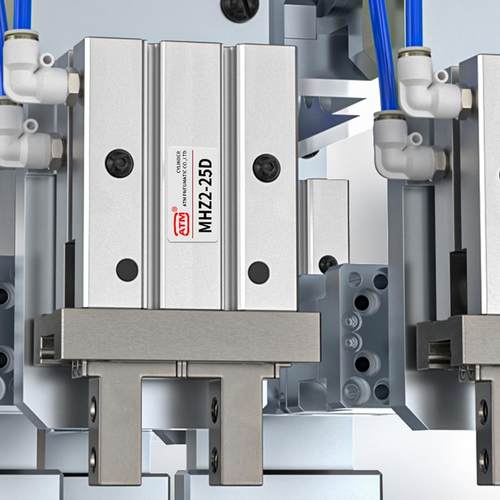 SMC型气动手指气缸MHZ2-16D机械手小型平行气爪夹具10D/20d/25d