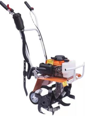 二冲48CC汽油微耕机手扶微耕田翻地4冲旋耕机开沟机144汽油旋耕机