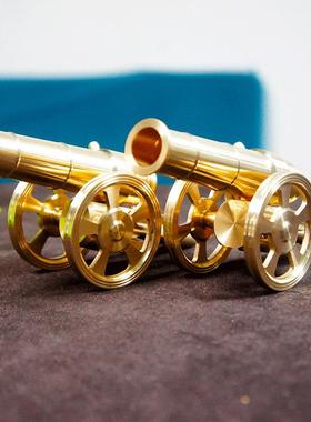 纯铜大炮摆件办公室桌面创意铜器纯铜金属纪念工艺品地摊抖音爆款