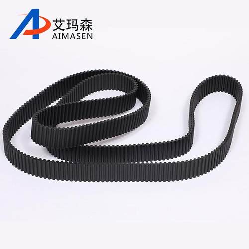 黑色橡胶双面齿同步带橡胶传动带单面双面同步带齿形种类选择