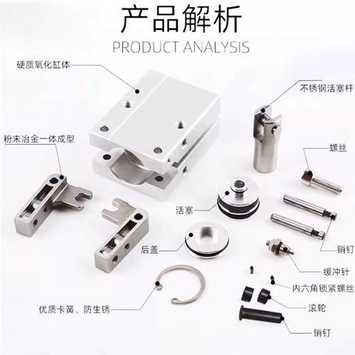 零部件机械手夹爪手指气缸HFK/HFTK/HFSK10/16/20/25/32/40/N/R