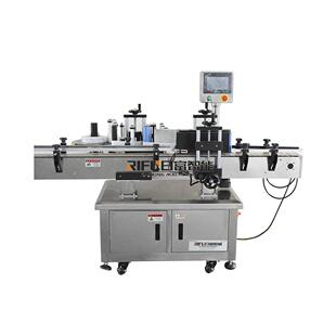 全自动圆瓶搓滚贴标机六角瓶塑料瓶贴标设备异形瓶皮带式贴标机