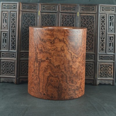 优选红木笔筒缅甸花梨木文房家居学业办公桌实木书房装饰工艺品木