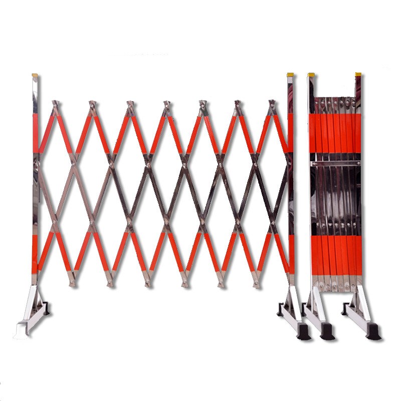 优选不锈钢伸缩围栏电力施工防护栏商超学校安全护栏可移动折叠隔