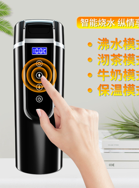 ez车载烧水壶电热水杯12V汽车用24V大货车通用保温加热开水神器