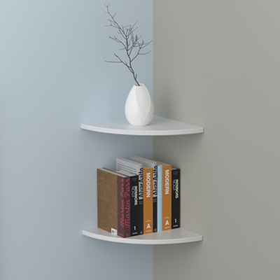 墙角置物架转角墙壁墙上置物板客厅拐角卧室三角扇形隔板角落搁板