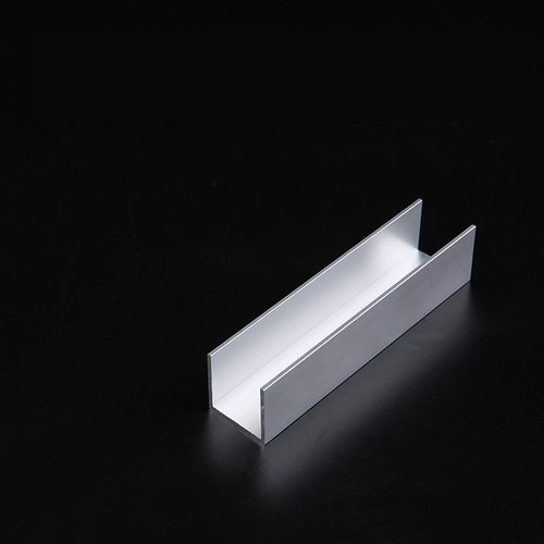 边铝槽凹合金卡槽铝槽u型槽u槽u型条铝璃轨道Y扣条槽玻型。