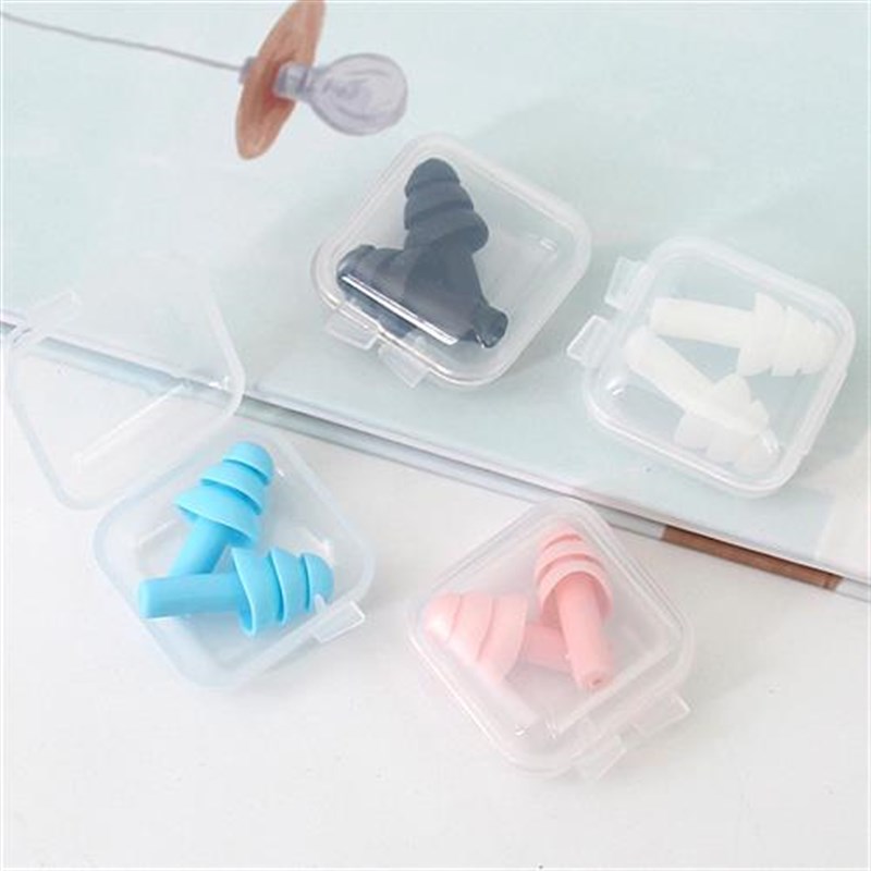 无线睡眠软硅胶耳塞 螺旋防噪音学生听力游泳防护隔音防水4副装