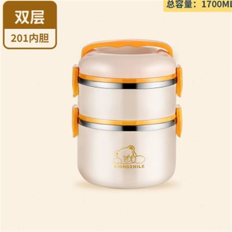 加高304保温饭盒带盖学生上班族带饭可微波炉加热不锈钢多层餐盒