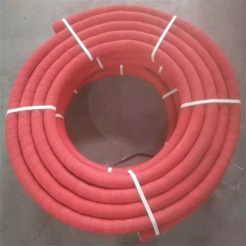 200度耐高温蒸汽缠绕橡胶管黑色夹布耐酸碱耐腐蚀耐高温专用橡胶