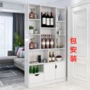 餐边柜靠墙到顶 餐厅酒柜带冰箱柜子一体组合储物柜客厅定制嵌入式