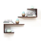 实木隔板书架挂墙博古架壁挂式 饰木架 多宝阁古董架展示置物架装