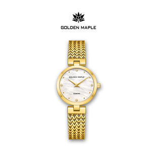 GM小行星复古钻石贝母轻奢小金表