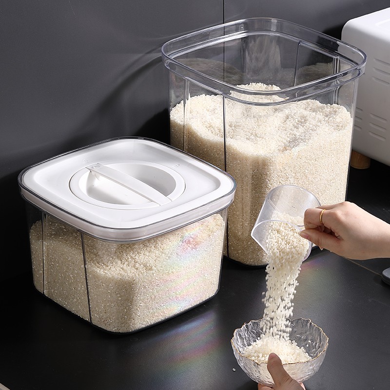 优选舍里旋锁密封防虫防潮10斤米桶家用面桶加厚米罐食品级面粉储