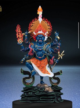 优选16寸密迹金刚秽迹金刚神像敦煌彩密彩树脂风水桌面工艺品手工