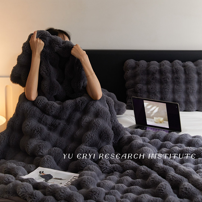 优选冬季加厚毛毯~毛绒被盖毯珊瑚法兰绒加绒办公室午睡毯冬天沙