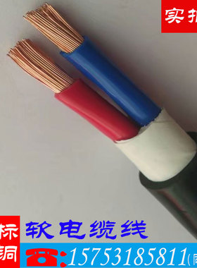 优选国标纯铜电缆ZRVVR 2 3 4 5芯10 16 25平方铜芯软电缆家用入
