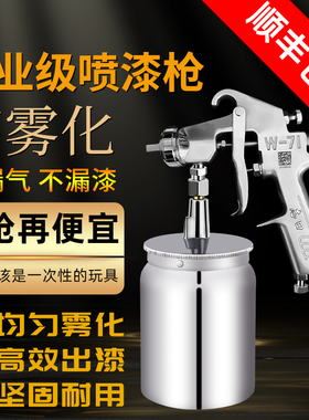 志田w-71喷漆枪w77油漆喷枪气动雾化喷枪涂料专用气泵喷枪喷壶罐