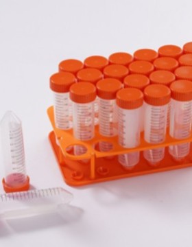 赛普801502P01 50mL锥底离心管橙色塑料支架装灭菌橙色盖