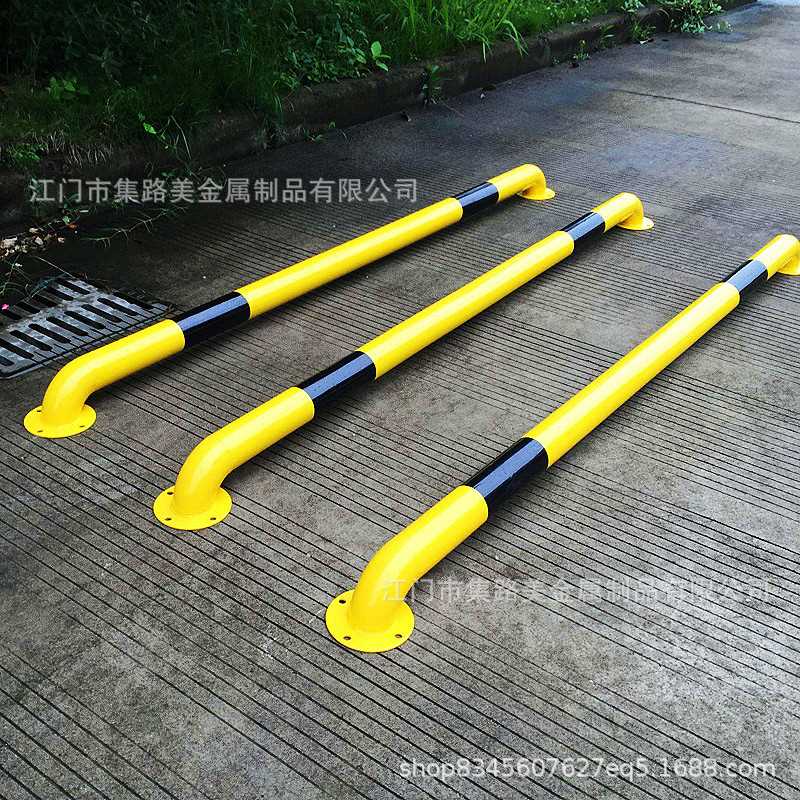 现货防撞桩车库车位车轮u型钢管定位防撞警示阻车防护围栏挡车器
