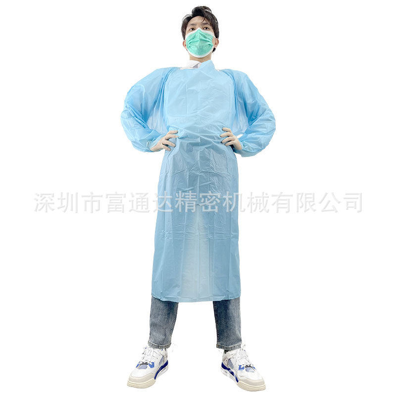 可出口FDA一次性反穿CPE拇指扣围裙35g用于隔绝小颗粒EN14126,办公设备/耗材/相关服务,其它,淘宝优惠券,粉丝福利购,淘宝优惠卷