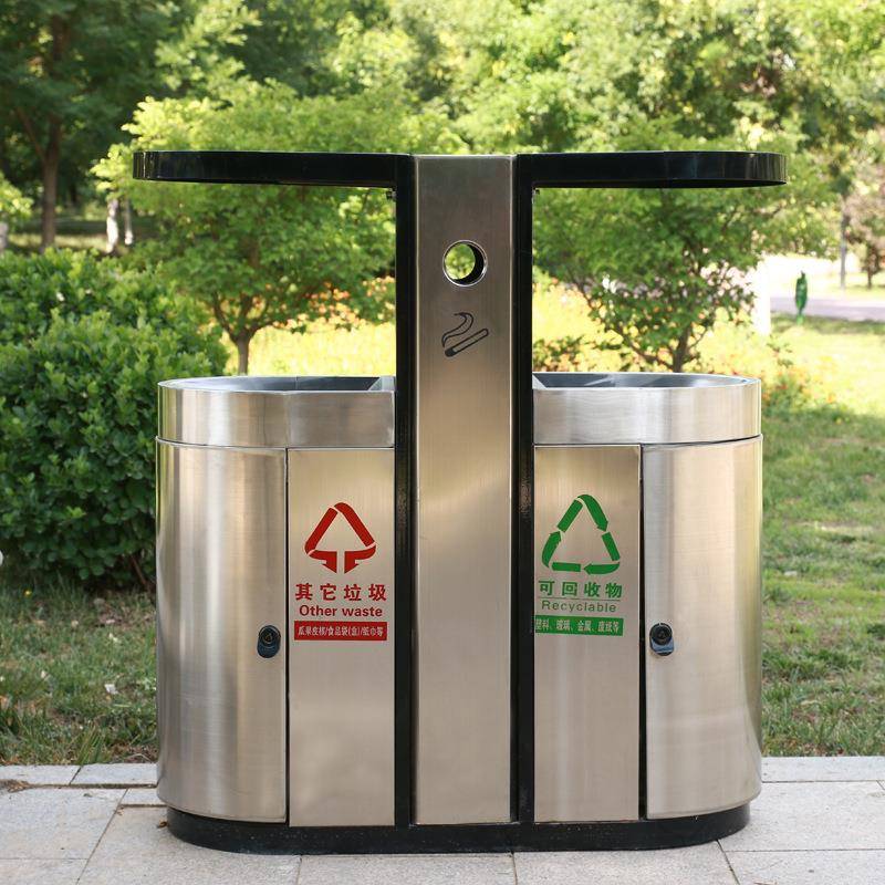 户外垃圾桶不锈钢室外街道小区商用大号分类公共垃圾箱果皮箱