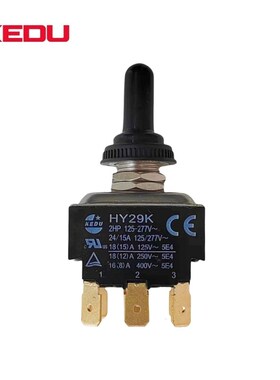 KEDU科都HY29E 29D 29K二/三档2/3档4/6/9脚钮子开关摇臂拨动开关