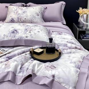 兰精天丝夏被四件套床笠款夏季凉感空调冰丝夏凉被2025新款可机洗