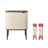 brabantia柏宾士分类垃圾桶厨房卫生桶不锈钢家用触式 带盖垃圾箱