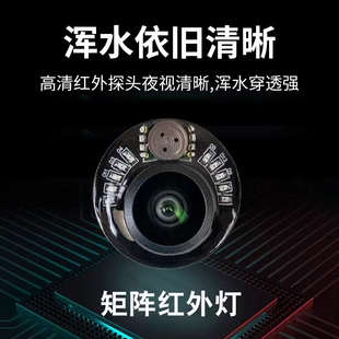 探鱼器可视高清钓鱼防水显示屏红外夜视AHD录像探头夜视看鱼神器
