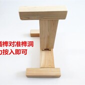 石雕老石磨家用实木木架 磨盘老杉木架子 石磨木架 磨盘木架子