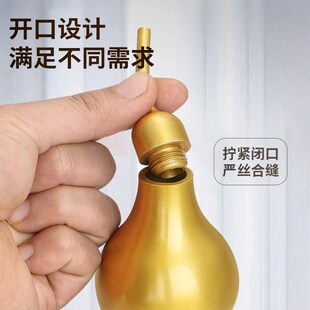 铜葫芦全铜摆件八卦挂件黄铜开口开盖空心纯客厅卧室胡葫卢工艺品