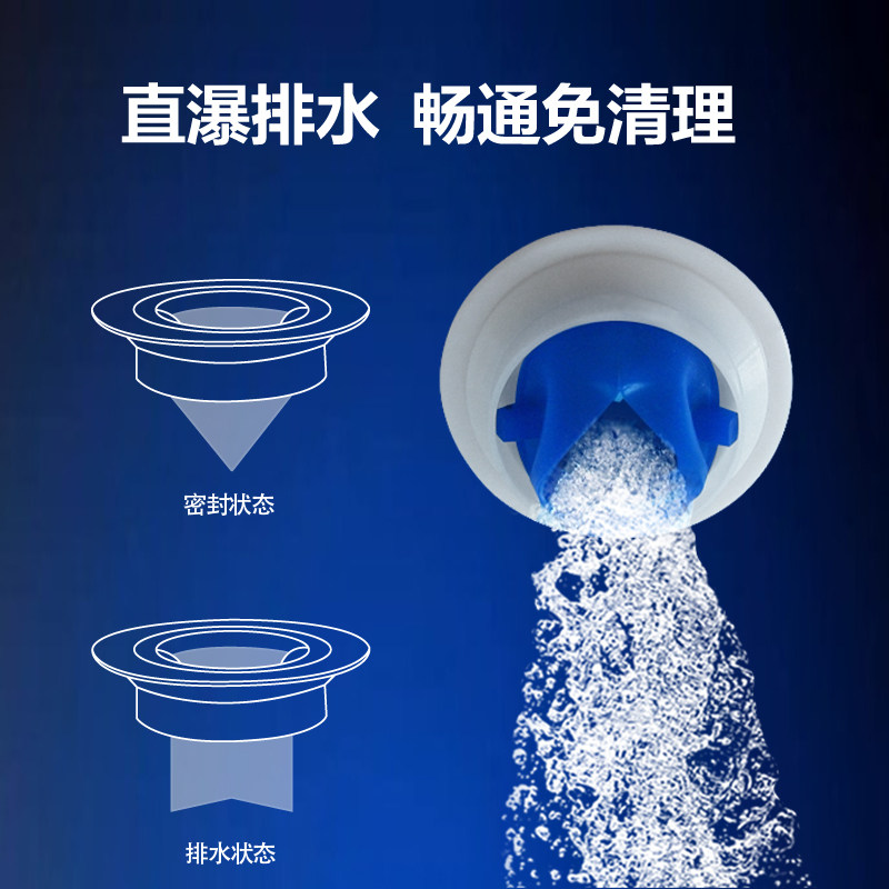 邦哥地漏 硅胶防臭芯 薄短防臭旧地漏改造用下水道地漏盖片地漏宝