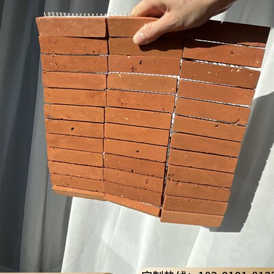 红砖纹理老红砖马赛克手工红砖墙砖室内和室外背景墙砖覆古