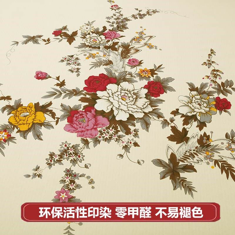 上海民光全棉磨毛老式床单粗布国民棉明光印花被单传统怀旧