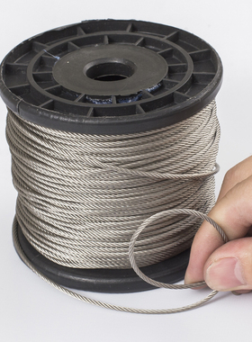 按公斤钢丝绳304不锈钢细钢丝绳超软晾衣绳1 2 3 4 5 6 8 10 12mm