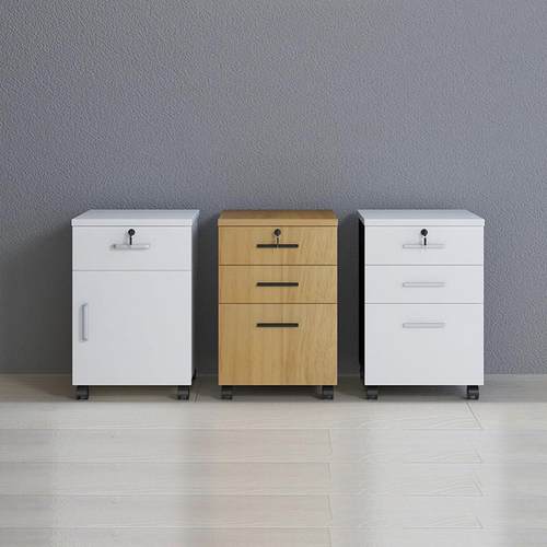 南京办公家俱职员文件柜桌下活动柜三抽移动收纳柜带锁办公室矮柜