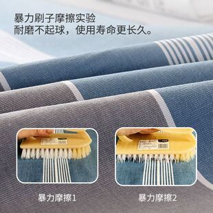 加厚老粗布大炕单农村土炕床单2米3米4米榻榻米单双人被单三件套