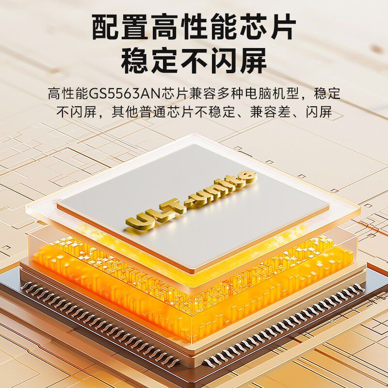 优籁特dp1.4转hdmi2.1高清8k60hz电脑显卡外接电视显示器4K240Hz