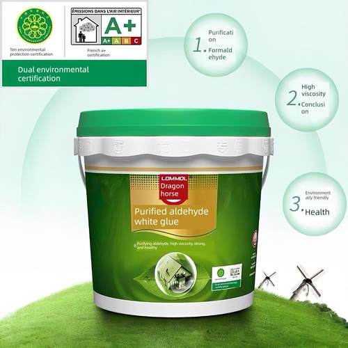 龙马净醛白乳胶环保装修高粘力木工胶粘剂环保家具木头板专用胶水