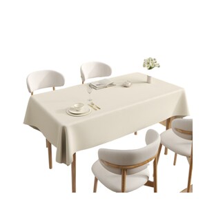 精选轻奢高级感桌布ins风白色桌布免洗防水防油防烫茶几长方形餐