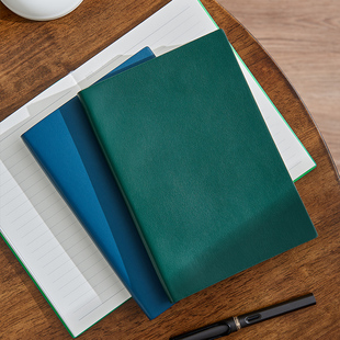 精选多色软皮面简约笔记本本子高档高级感办公工作商务记事本A5会
