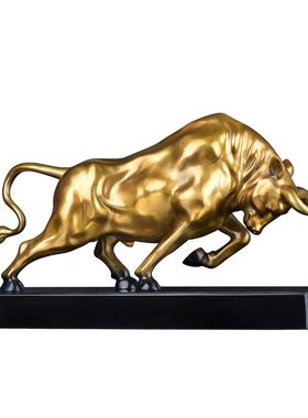 纯铜牛摆件招财客厅办公室玄关装饰品开业礼品铜旺市牛桌面工艺品