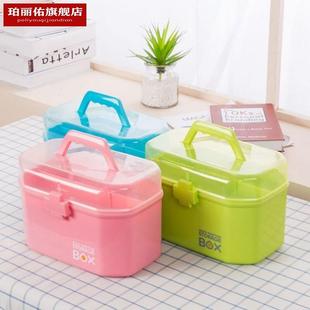 游泳收纳箱专用干湿分离装备收纳盒塑料整理箱小号手提有盖储物箱