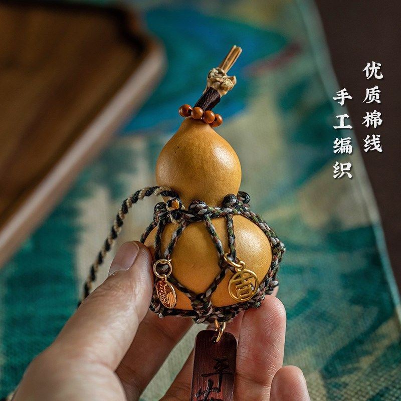精选林静天然文玩葫芦男创意网兜手捻盘玩女檀木平安喜乐包挂礼物,汽车用品/电子/清洗/改装,车挂,淘宝优惠券,粉丝福利购,淘宝优惠卷