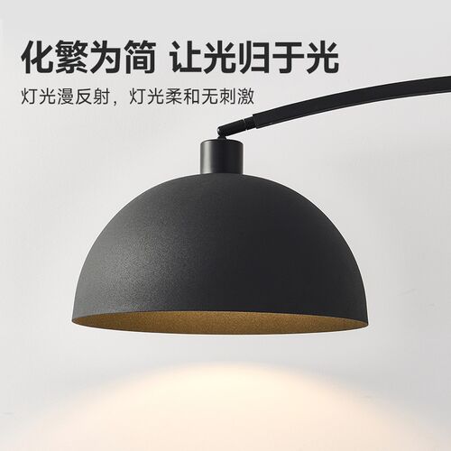 设计师客厅沙发茶几旁落地灯现代极简高端护眼卧室书房氛围钓鱼灯