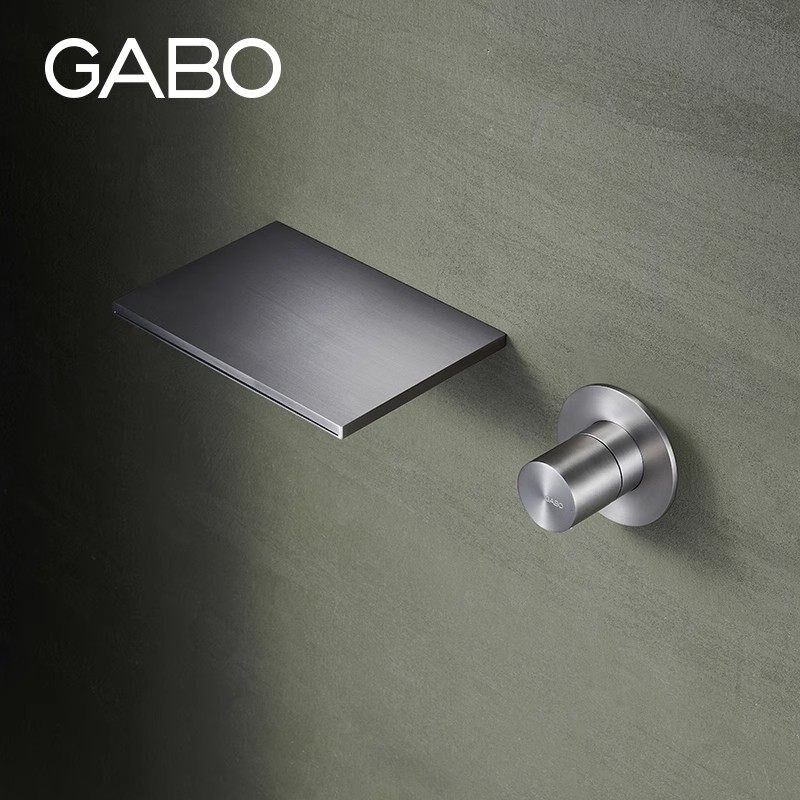 精选观博GABO家用瀑布龙头冷热水不锈钢浴缸龙头墙装/落地/座式合