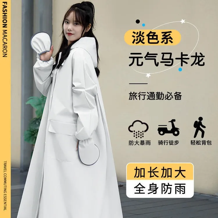 雨衣女款单人连体长款全身防暴雨电动电瓶车2024新款成人外穿雨披